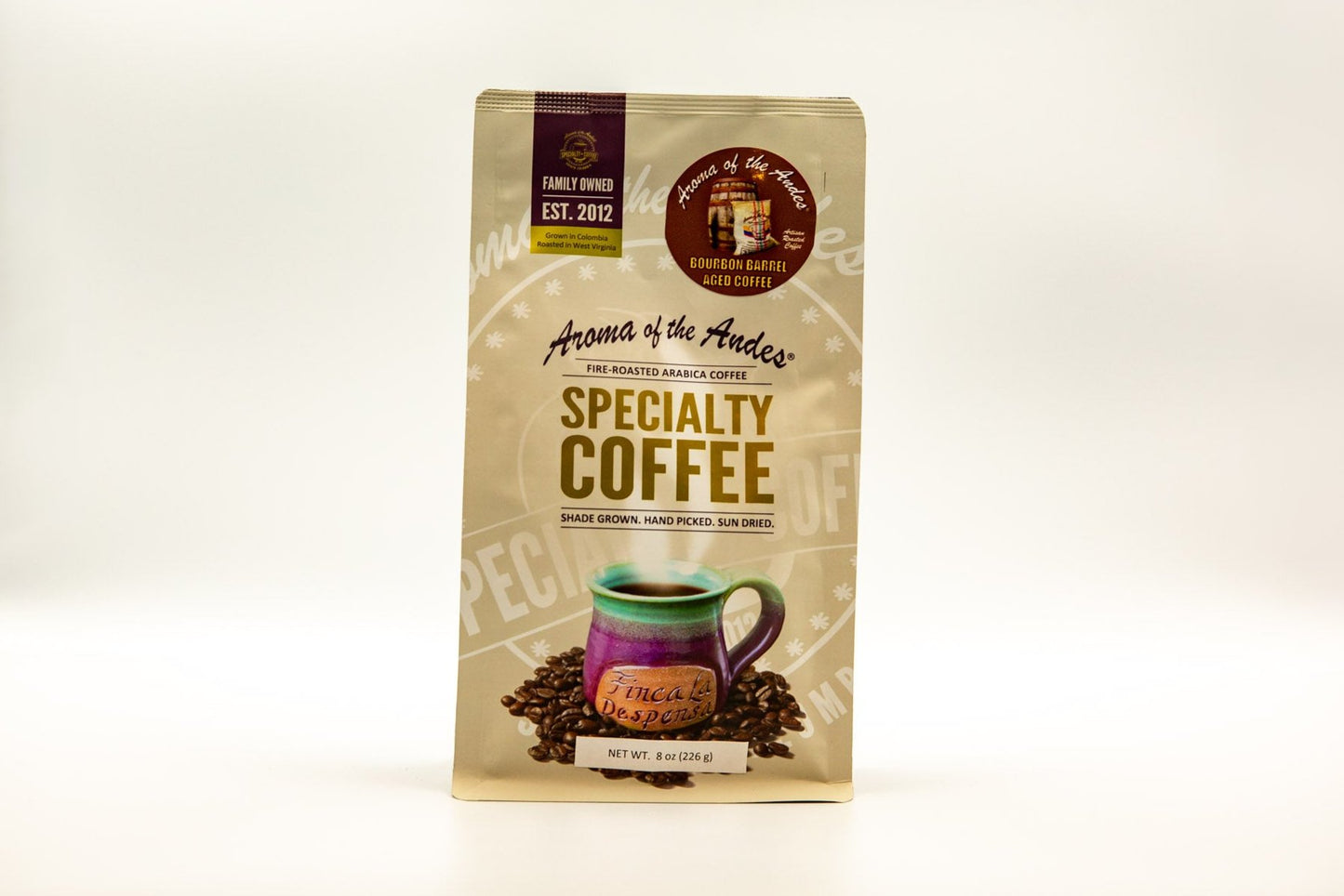 Bourbon Barrel Aged Coffee Dark Roast Whole Bean