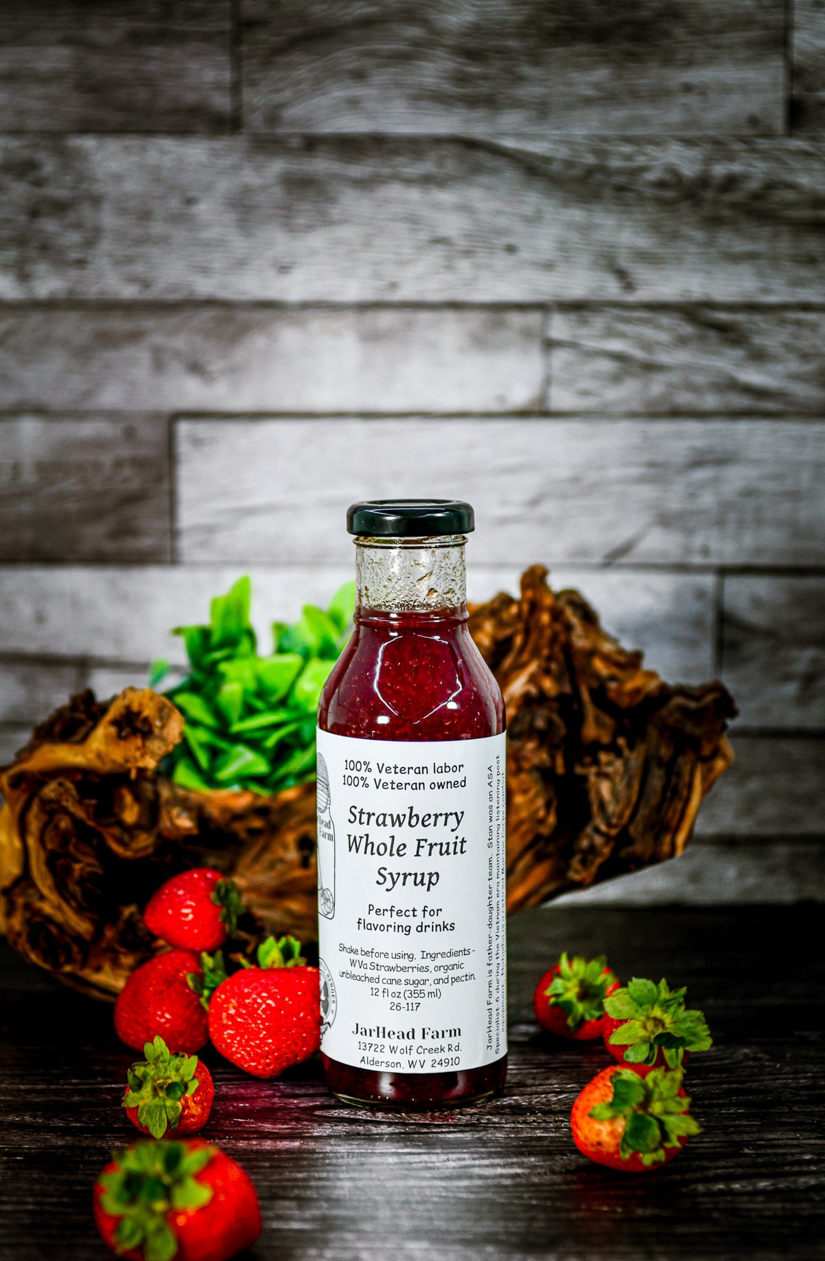 Strawberry Whole Fruit Syrup  (Shipped to WV Only)