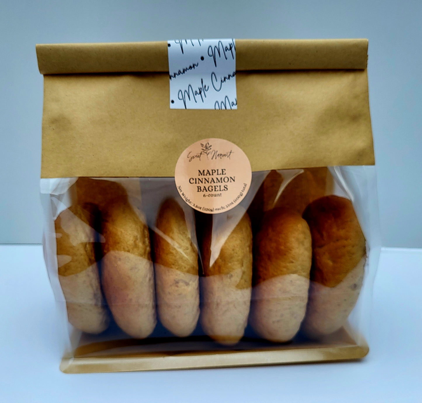 Maple Cinnamon Bagels- 6 units