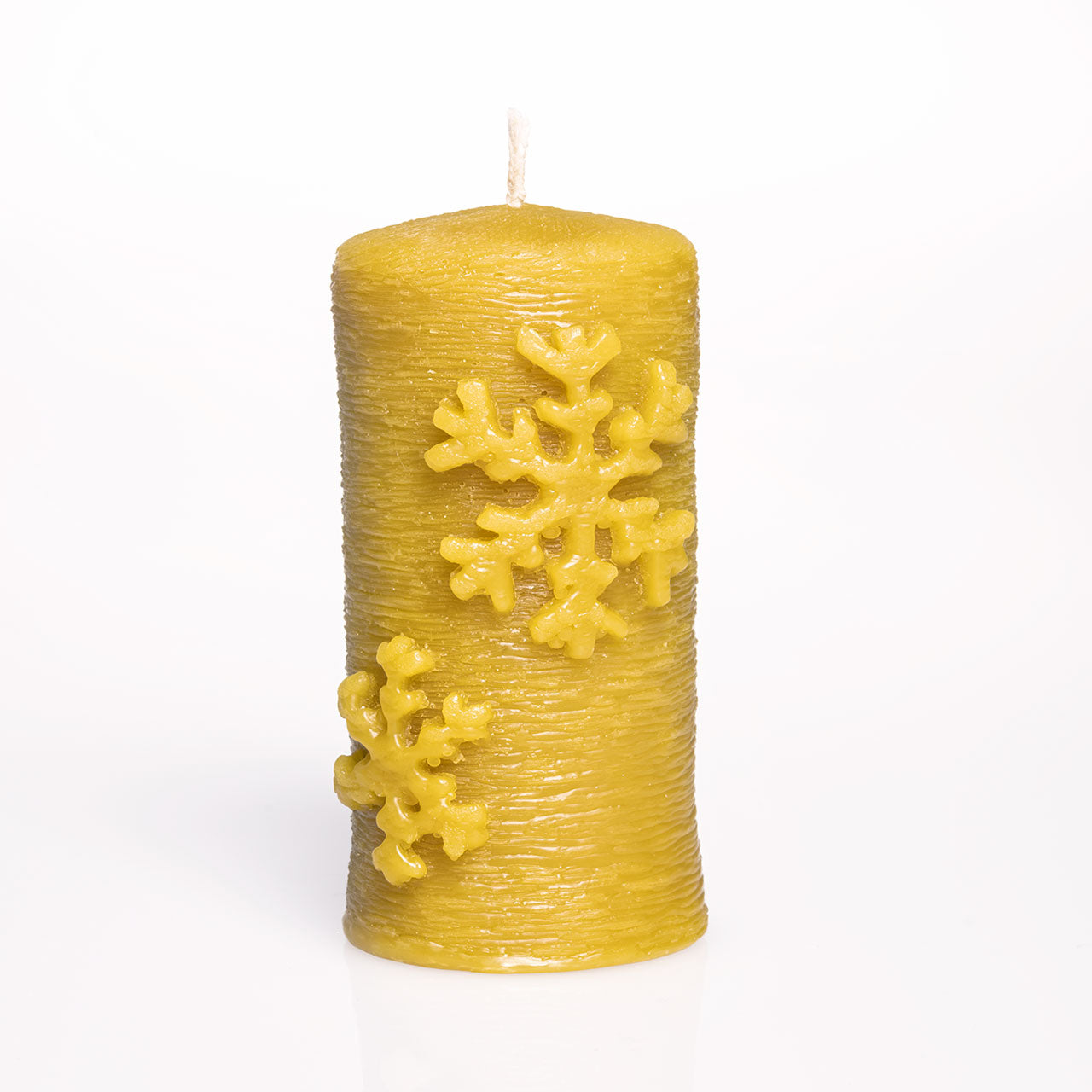 Snowflake Pillar Candle