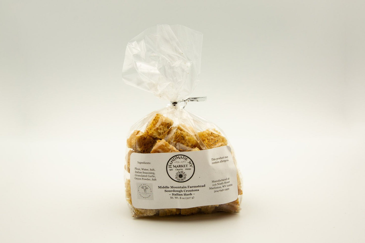 Middle Mountain Farmstead Sourdough Croutons -Italian Herb-