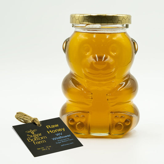 Raw WV Wildflower Honey Honey Bear